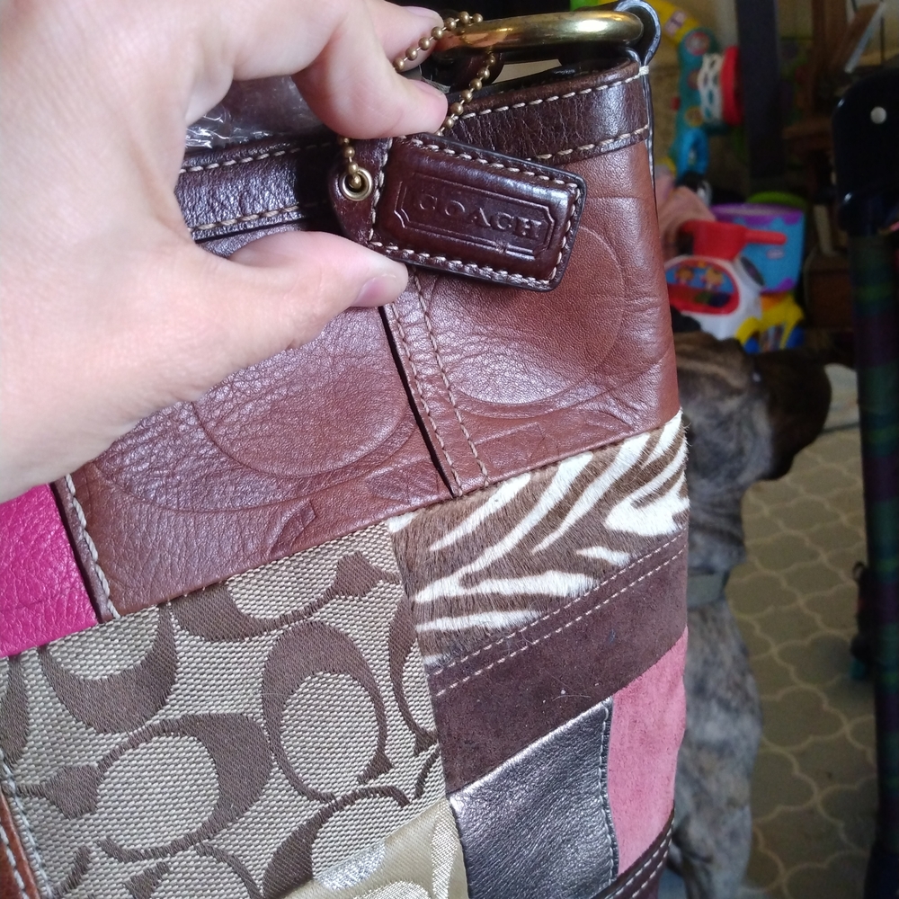 Coach Multicolor Patchwork Leather Bag - image 2